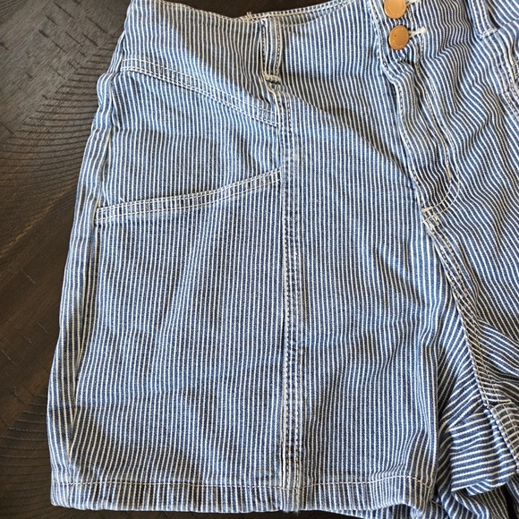 Pants - ‼️3/$30‼️ High-Rise Pinstripe Jean Shorts Women's Size 10 High Rise New
